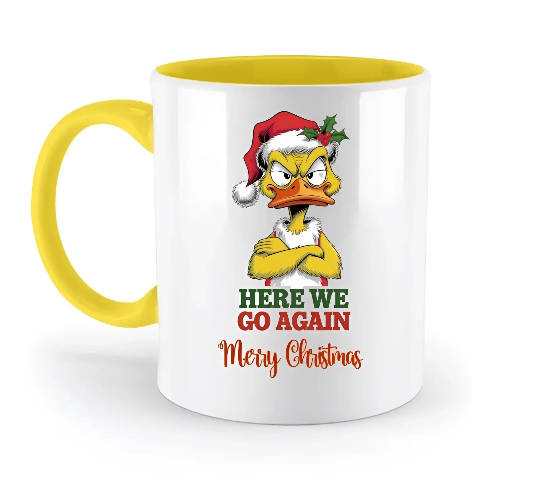 8in1-Kollektion: X-MAS Yellow Sarcastic Ducks + Wunschtext • 12 lustige Enten-Motive zur Auswahl • personalisiert