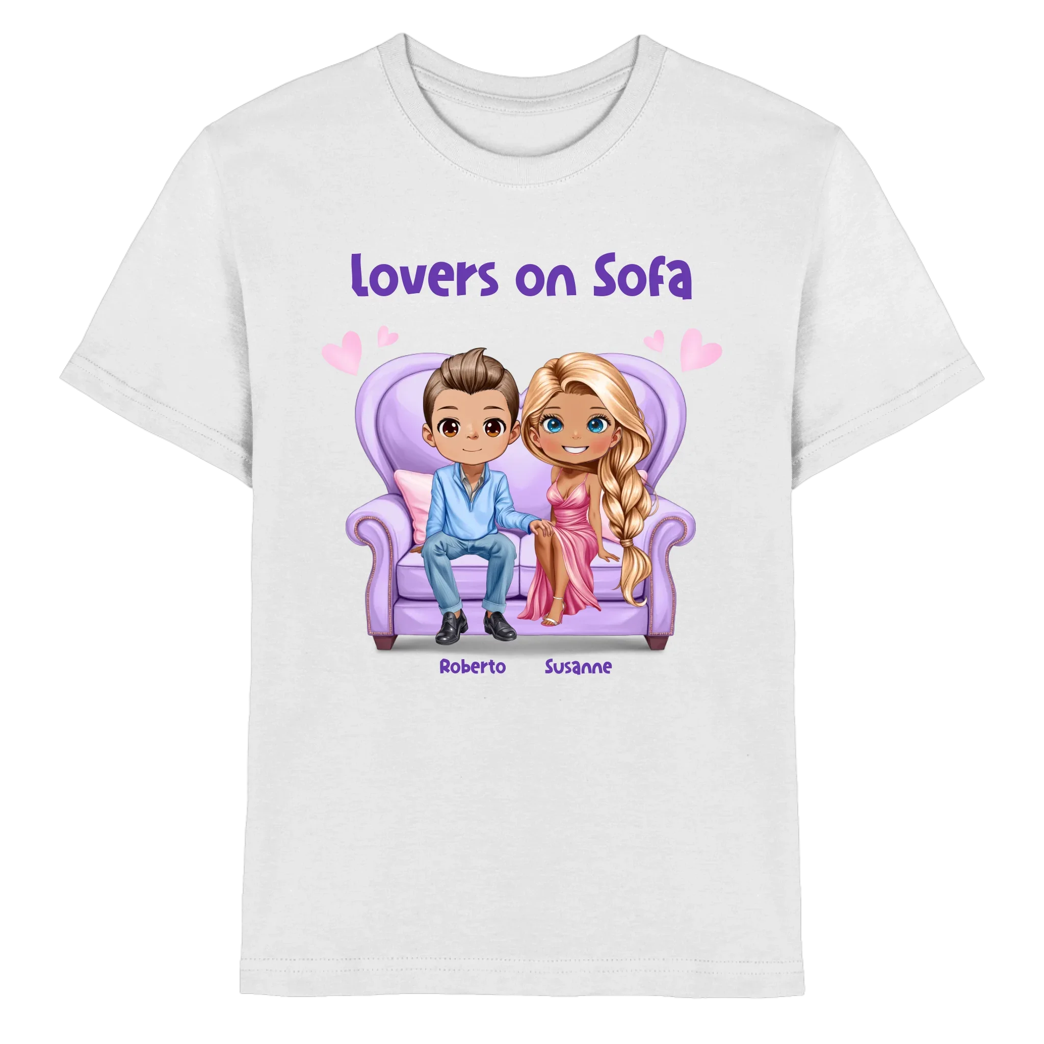 Lovers on Sofa: 2-4 Figuren (mw/mm/ww) • mehrere Artikel • ’Statement-Collection’ • Wunschtext • personalisierte