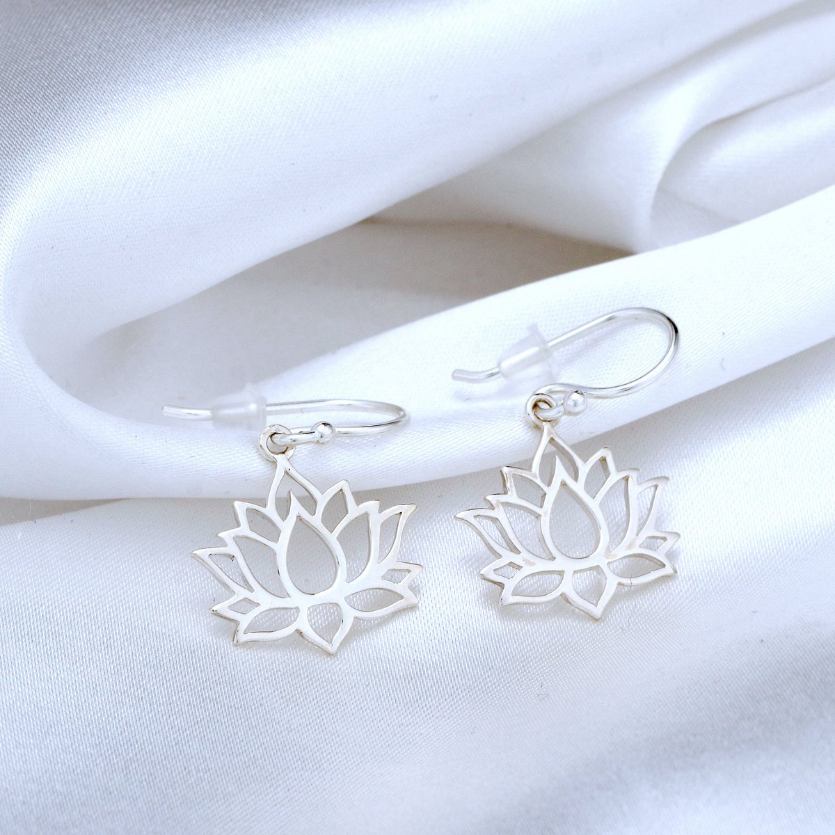 925 Sterling Silber Ohrhänger LOTUS - OHR925-21