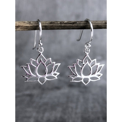 925 Sterling Silber Ohrhänger LOTUS - OHR925-21