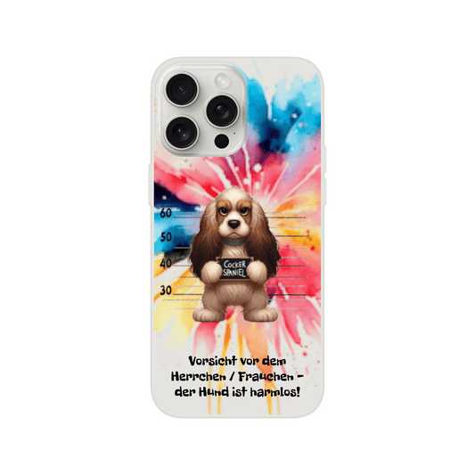 ANGRY SAD DOGS COCKER SPANIEL | MIX-IT! Designer 2.0: Handyhülle Cover Smartphone Flexi Case iPhone 15, 14, 13, 12, 11 Alle Modelle Pro Max | Samsung 20, 21, 22, 23 Plus & Ultra - HalloGeschenk.de