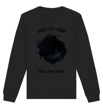 KI-Cartoon-Effekt Splash • mehrere Artikel • ’Statement-Collection’ • Wunschtext • Mein Fotomotiv - Unisex Sweatshirt