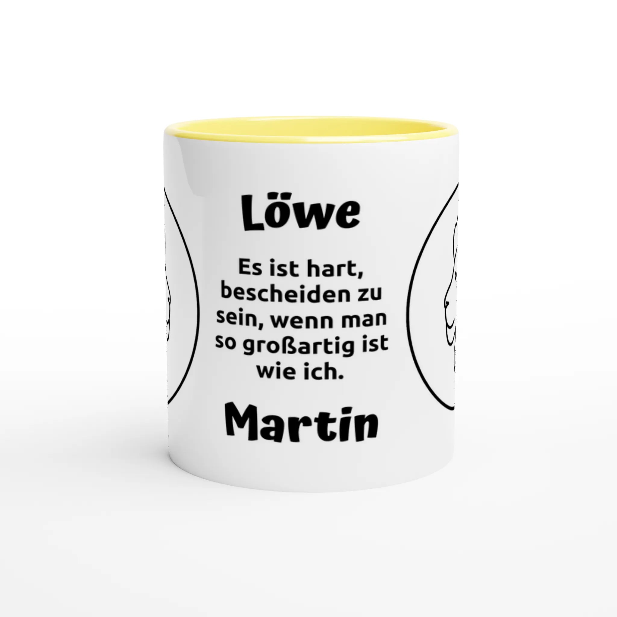 Mit 3D-Vorschau: 12 Sternzeichen mit Name + personalisierten Sprüchen • zweifarbige Tasse