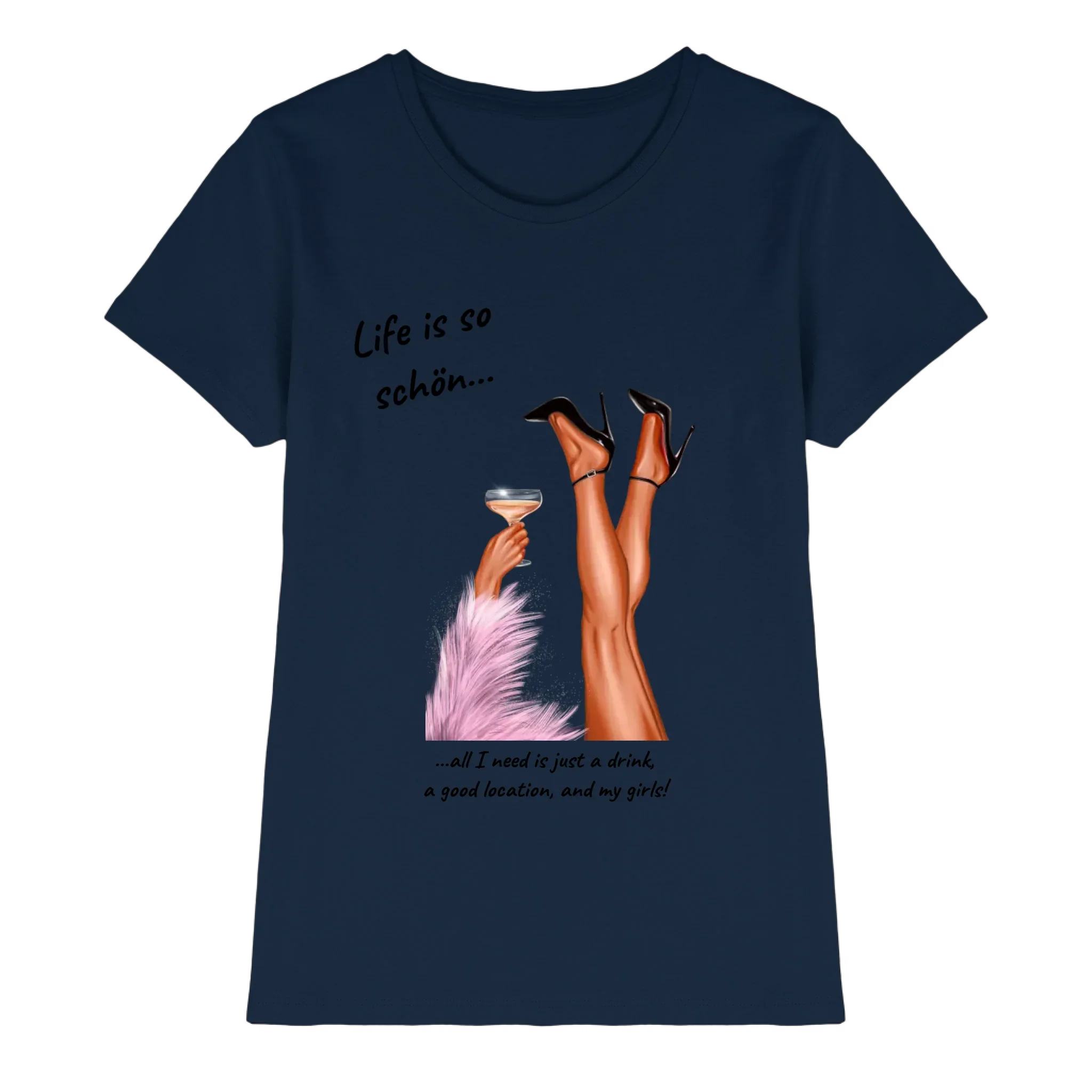 Ladies: Party-Beine • mehrere Artikel • ’Statement-Collection’ • Wunschtext • personalisierte Figuren - Premium Damen