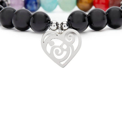 Armband 7 Chakren "Heilung und Liebe" • esoterischer Glücksbringer