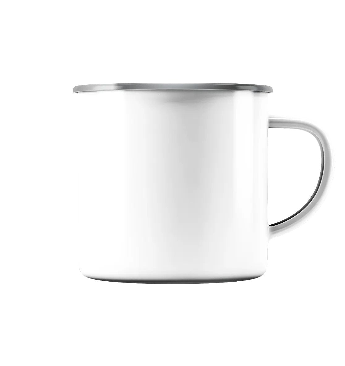 Artikel zum Nachbestellen/Mitbestellen - Emaille Tasse Silber