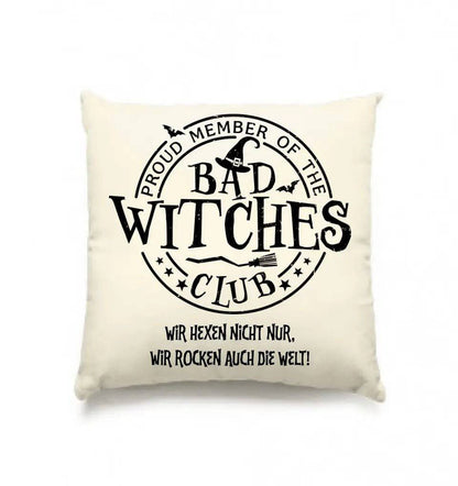 BAD WITCHES CLUB + Text • Halloween • Kissen 40x40 cm • personalisiert