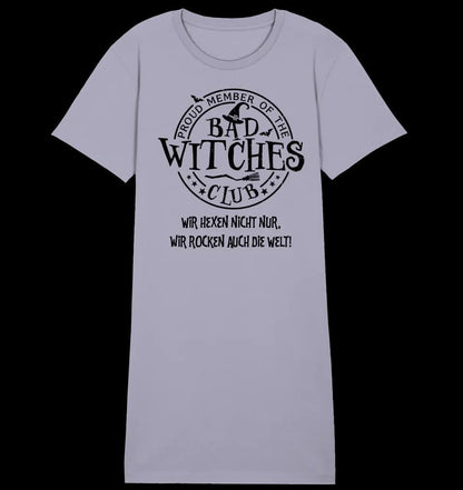 BAD WITCHES CLUB + Text • Halloween • Ladies Premium T-Shirt Kleid aus Bio-Baumwolle S-2XL • Exklusivdesign • personalisiert