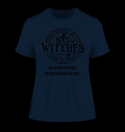 BAD WITCHES CLUB + Text • Halloween • Ladies Premium T-Shirt XS-2XL aus Bio-Baumwolle für Damen • Exklusivdesign • personalisiert