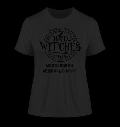 BAD WITCHES CLUB + Text • Halloween • Ladies Premium T-Shirt XS-2XL aus Bio-Baumwolle für Damen • Exklusivdesign • personalisiert