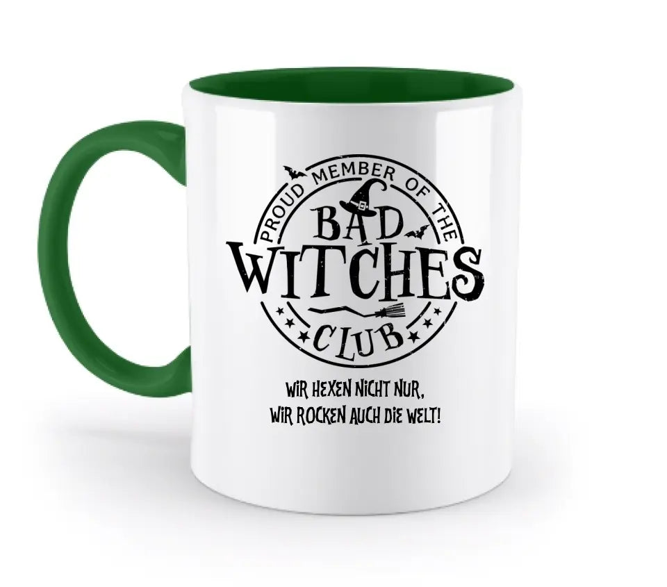 BAD WITCHES CLUB + Text • Halloween • zweifarbige Tasse • Exklusivdesign • personalisiert