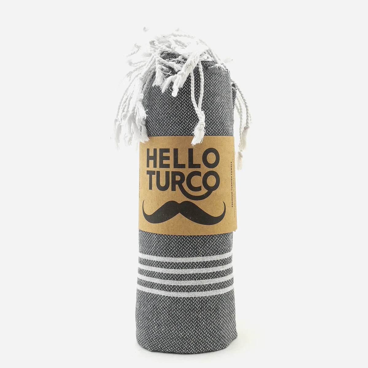 BEACH BOYS Anthracite Turkish Towel - Your Perfect Beach Companion • türkisches Handtuch / Hamamtuch