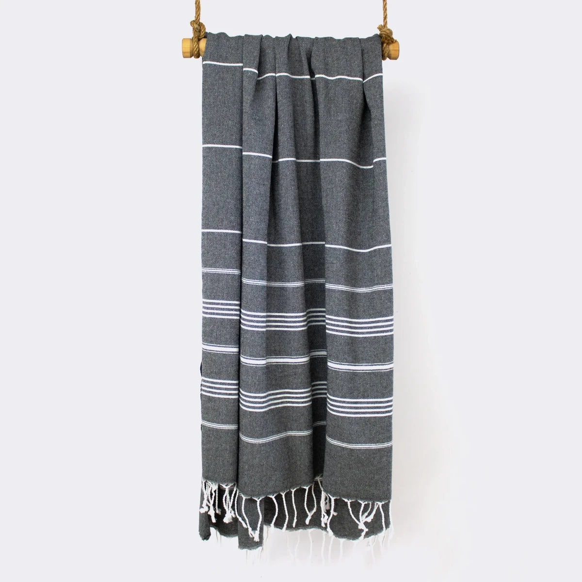 BEACH BOYS Anthracite Turkish Towel - Your Perfect Beach Companion • türkisches Handtuch / Hamamtuch