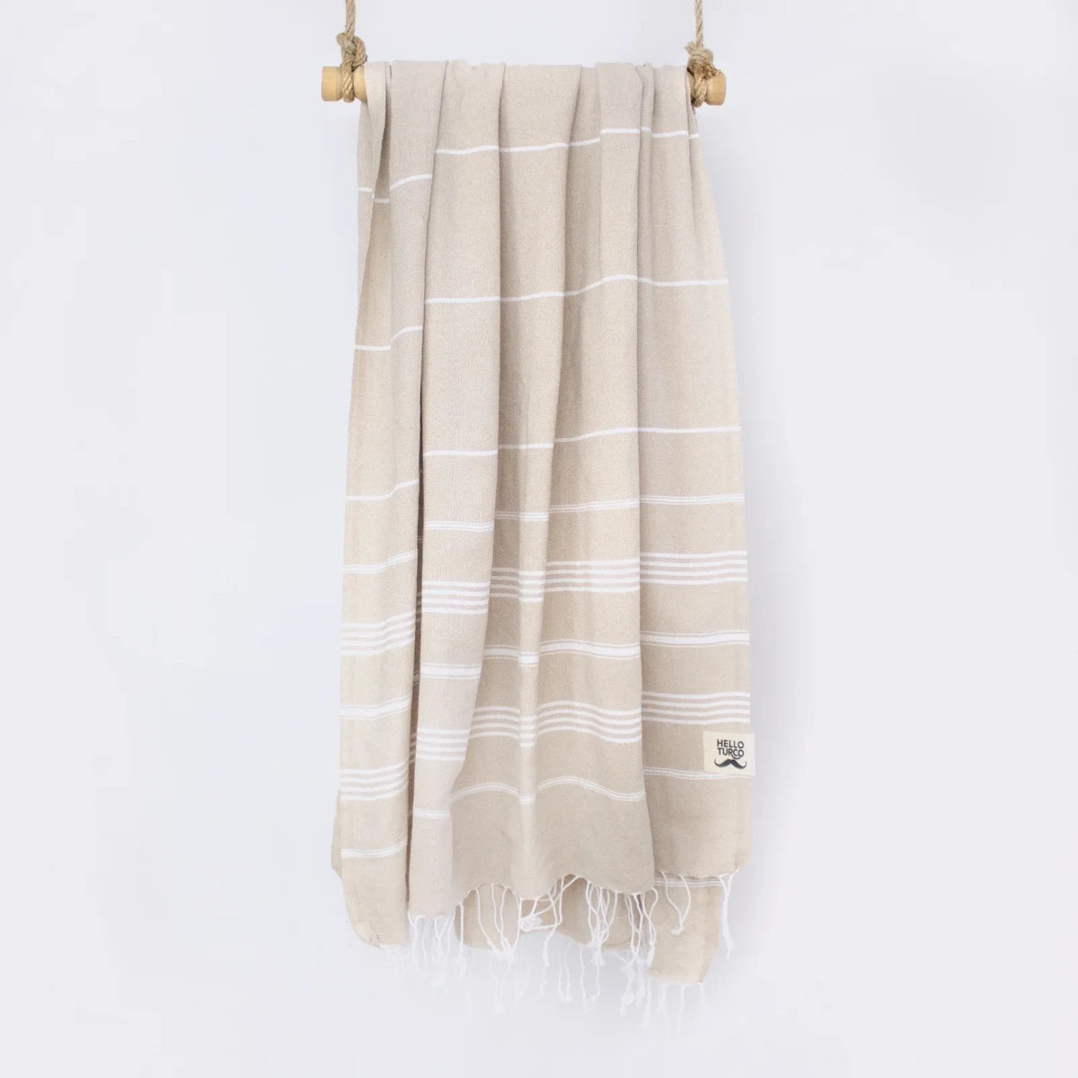 BEACH BOYS Beige Turkish Towel - Your Perfect Beach Companion • türkisches Handtuch / Hamamtuch