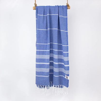 BEACH BOYS Blue Turkish Towel - Your Perfect Beach Companion • türkisches Handtuch / Hamamtuch