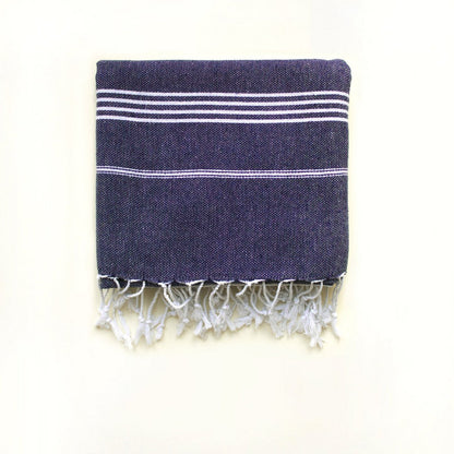 BEACH BOYS Dark Blue Turkish Towel - Your Perfect Beach Companion - Set of 30 • türkisches Handtuch / Hamamtuch