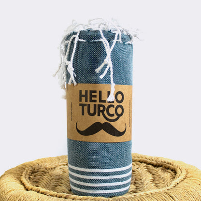 BEACH BOYS Petrol Green Turkish Towel - Your Perfect Beach Companion • türkisches Handtuch / Hamamtuch