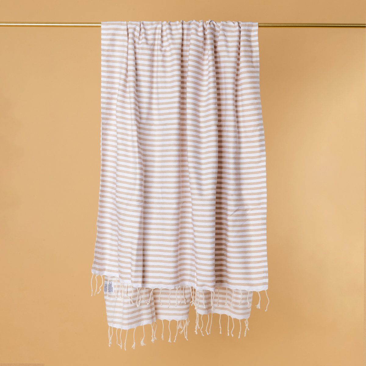 BEIGE FRIEND FOREVER - Sporty Turkish Towel • türkisches Handtuch / Hamamtuch