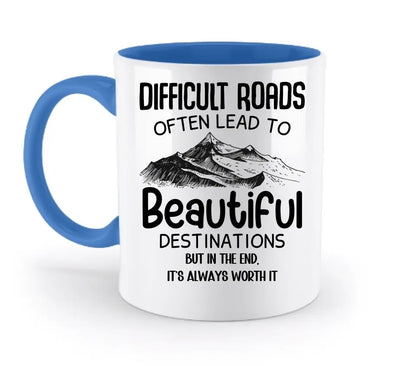 Beautiful destinations • zweifarbige Tasse • Exklusivdesign • personalisiert