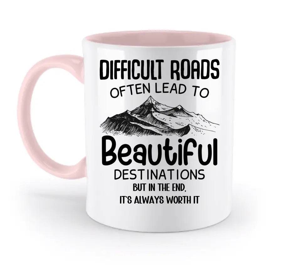 Beautiful destinations • zweifarbige Tasse • Exklusivdesign • personalisiert