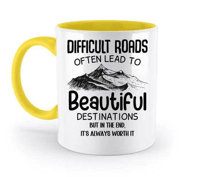 Beautiful destinations • zweifarbige Tasse • Exklusivdesign • personalisiert