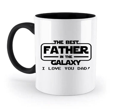 Best Father in the Galaxy • Papa • Vater • zweifarbige Tasse • Exklusivdesign • personalisiert