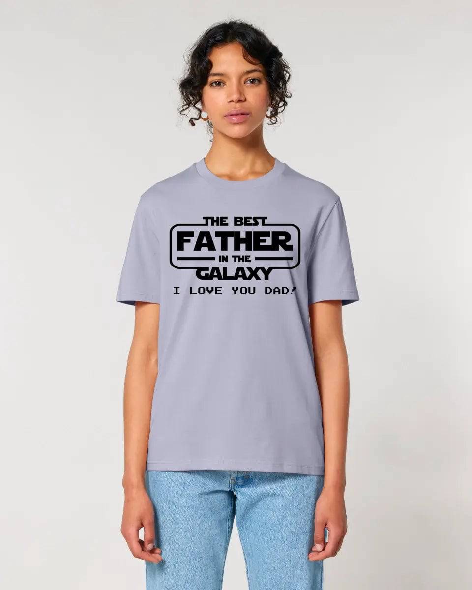 Best Father in the Galaxy • Unisex Premium T-Shirt XS-5XL aus Bio-Baumwolle für Damen & Herren • Exklusivdesign • personalisiert