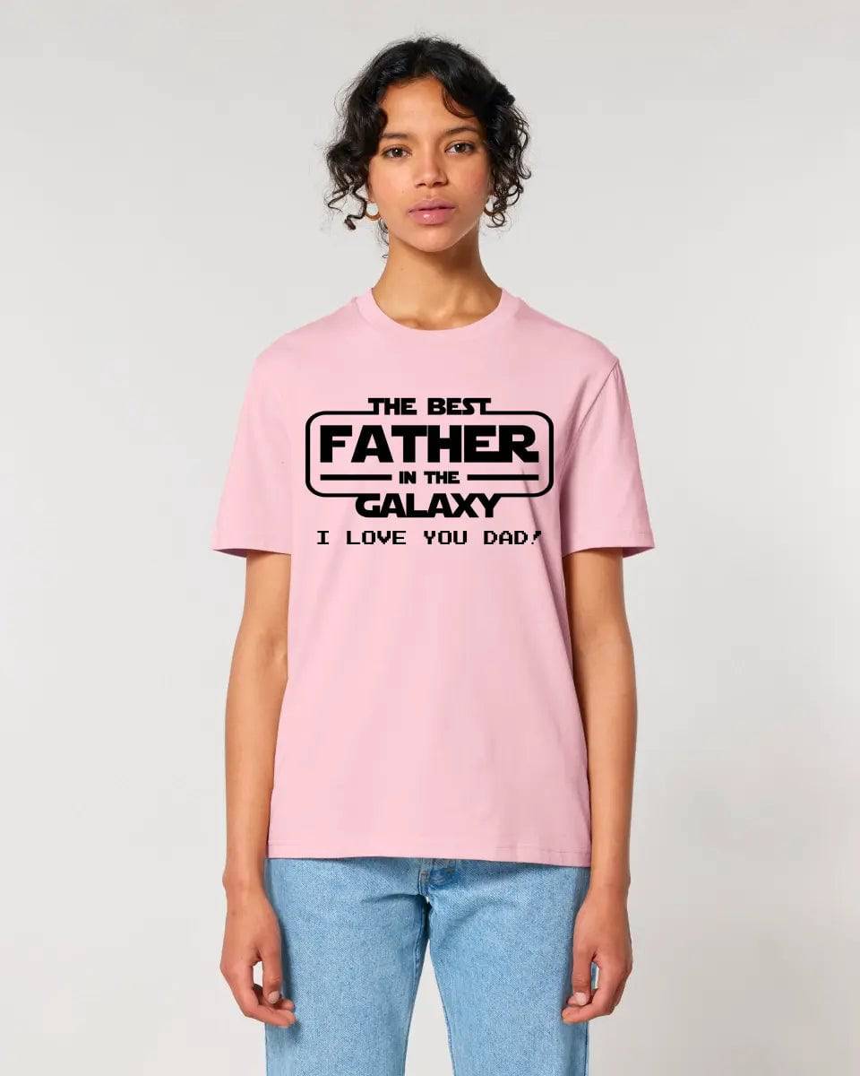 Best Father in the Galaxy • Unisex Premium T-Shirt XS-5XL aus Bio-Baumwolle für Damen & Herren • Exklusivdesign • personalisiert