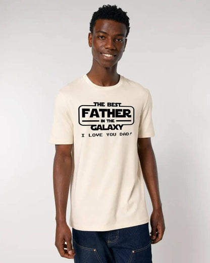 Best Father in the Galaxy • Unisex Premium T-Shirt XS-5XL aus Bio-Baumwolle für Damen & Herren • Exklusivdesign • personalisiert