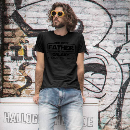 Best Father in the Galaxy • Unisex Premium T-Shirt XS-5XL aus Bio-Baumwolle für Damen & Herren • Exklusivdesign • personalisiert