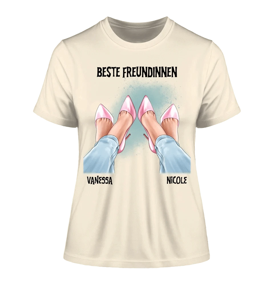 Beste Freundinnen Beine • Ladies Premium T-Shirt XS-2XL aus Bio-Baumwolle für Damen • Exklusivdesign • personalisiert