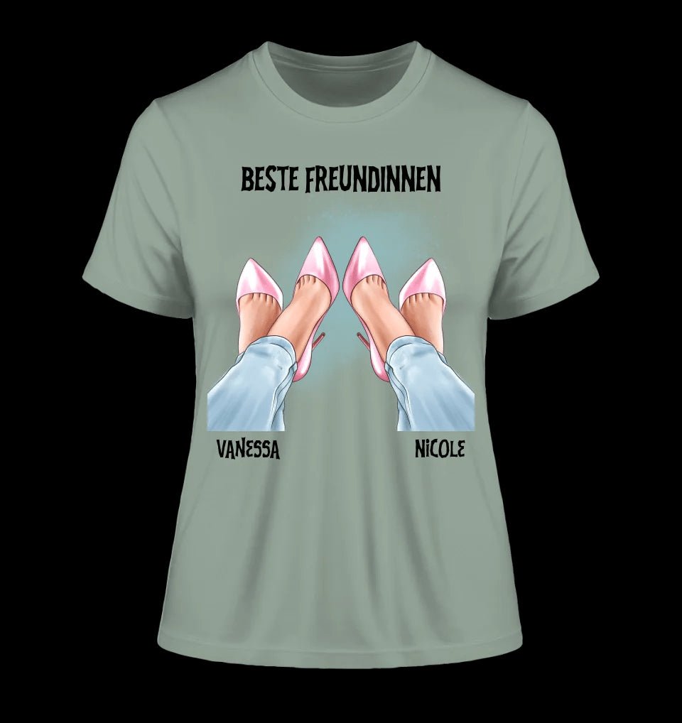 Beste Freundinnen Beine • Ladies Premium T-Shirt XS-2XL aus Bio-Baumwolle für Damen • Exklusivdesign • personalisiert