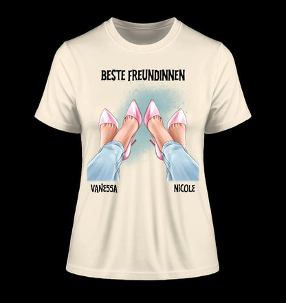 Beste Freundinnen Beine • Ladies Premium T-Shirt XS-2XL aus Bio-Baumwolle für Damen • Exklusivdesign • personalisiert