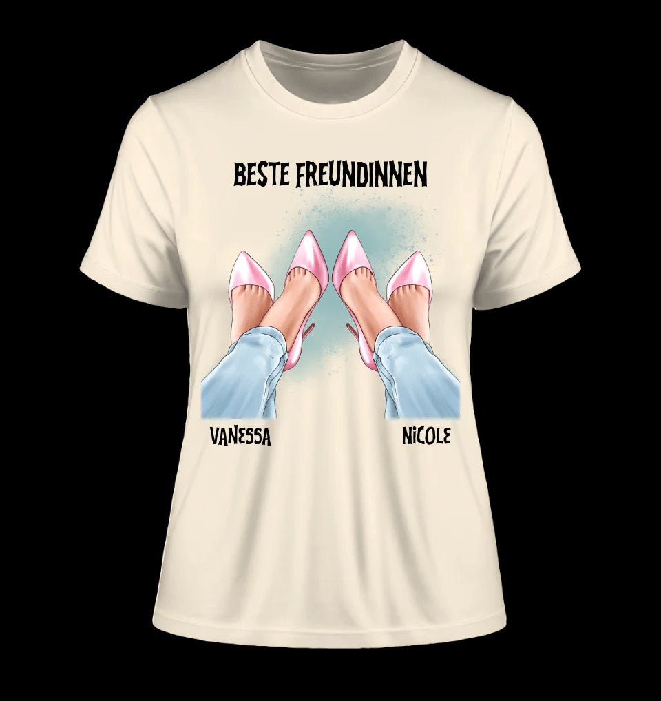 Beste Freundinnen Beine • Ladies Premium T-Shirt XS-2XL aus Bio-Baumwolle für Damen • Exklusivdesign • personalisiert