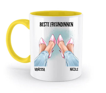 Beste Freundinnen Beine • zweifarbige Tasse • Exklusivdesign • personalisiert