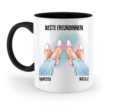 Beste Freundinnen Beine • zweifarbige Tasse • Exklusivdesign • personalisiert