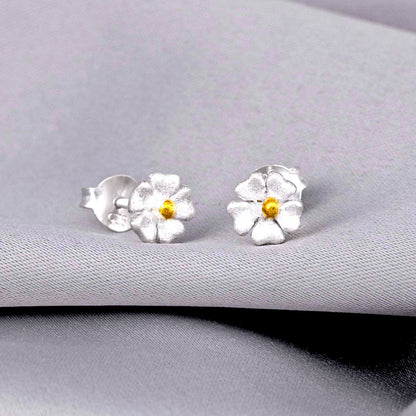 Butterblumen Mini Ohrstecker - 925 Sterling Silber