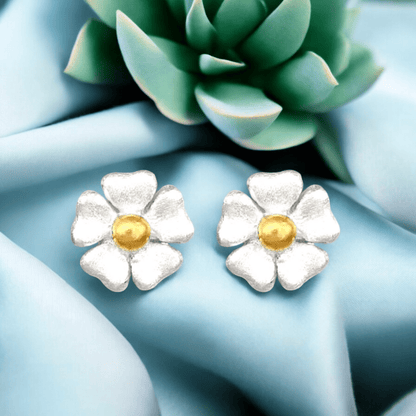 Butterblumen Mini Ohrstecker - 925 Sterling Silber - OHR925-44