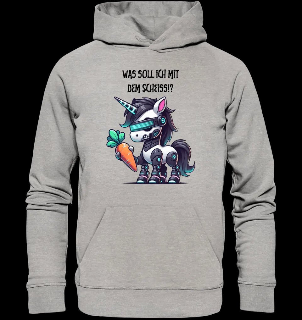 CYBER EINHORN + Text • Unisex Premium Hoodie XS-5XL aus Bio-Baumwolle für Damen & Herren • Exklusivdesign • personalisiert