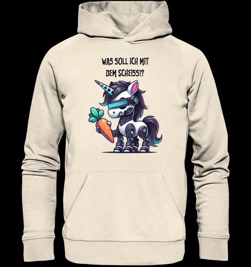 CYBER EINHORN + Text • Unisex Premium Hoodie XS-5XL aus Bio-Baumwolle für Damen & Herren • Exklusivdesign • personalisiert