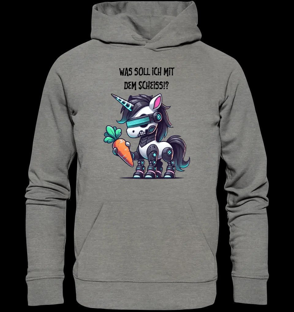 CYBER EINHORN + Text • Unisex Premium Hoodie XS-5XL aus Bio-Baumwolle für Damen & Herren • Exklusivdesign • personalisiert