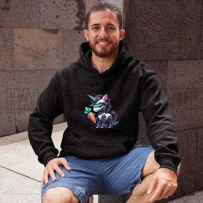 CYBER EINHORN + Text • Unisex Premium Hoodie XS-5XL aus Bio-Baumwolle für Damen & Herren • Exklusivdesign • personalisiert