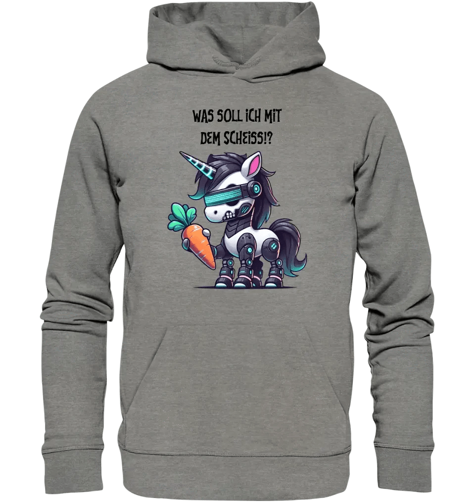 CYBER EINHORN + Text • Unisex Premium Hoodie XS-5XL aus Bio-Baumwolle für Damen & Herren • Exklusivdesign • personalisiert