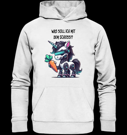 CYBER EINHORN + Text • Unisex Premium Hoodie XS-5XL aus Bio-Baumwolle für Damen & Herren • Exklusivdesign • personalisiert