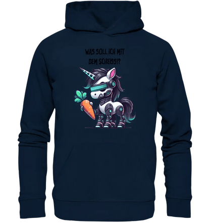 CYBER EINHORN + Text • Unisex Premium Hoodie XS-5XL aus Bio-Baumwolle für Damen & Herren • Exklusivdesign • personalisiert