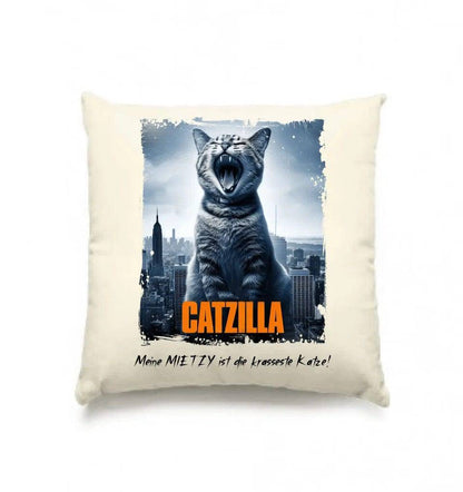 Catzilla • Katze • Kissen 40x40 cm • Exklusivdesign • personalisiert