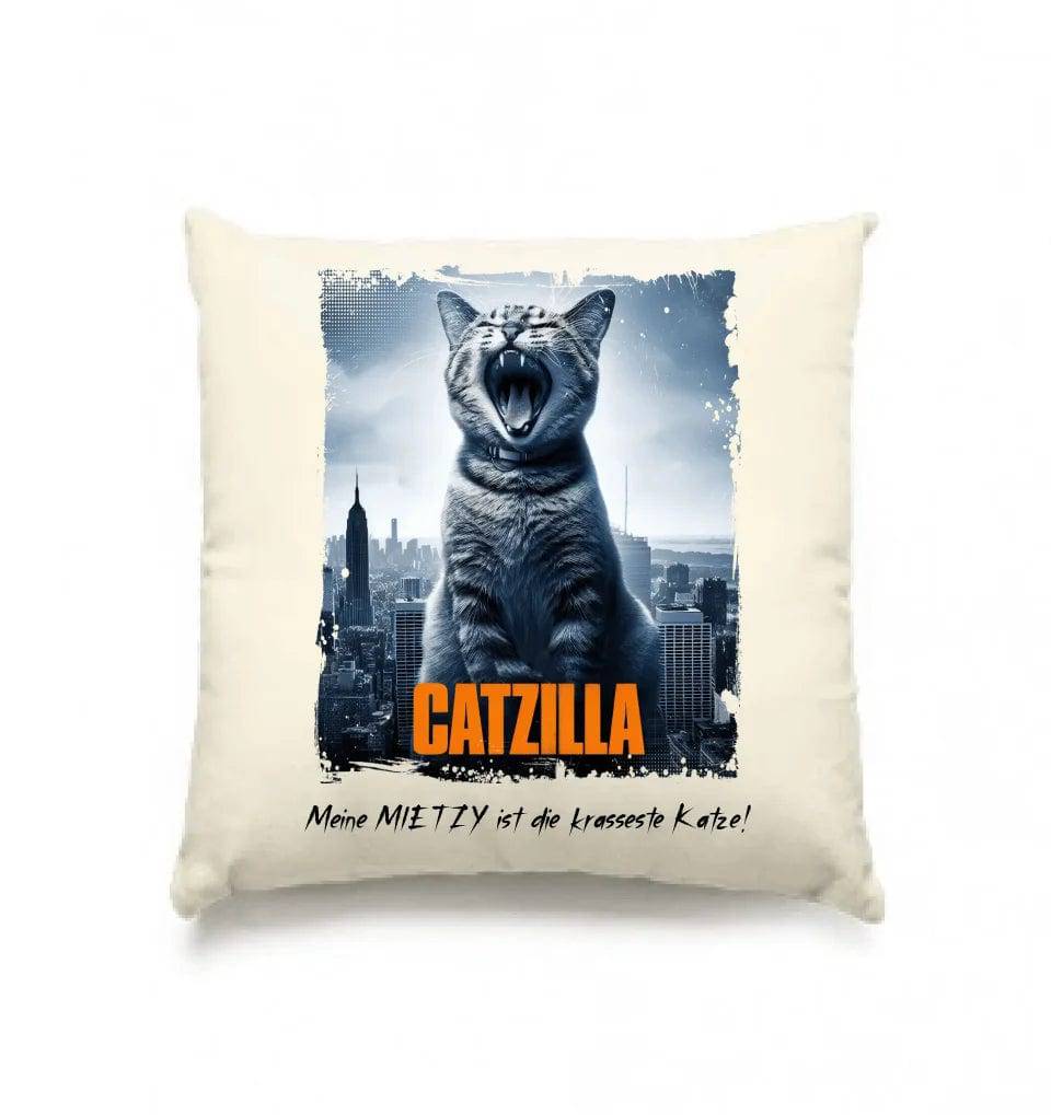 Catzilla • Katze • Kissen 40x40 cm • Exklusivdesign • personalisiert