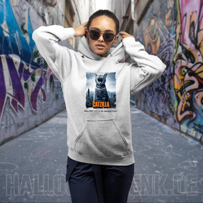 Catzilla • Katze • Unisex Premium Hoodie XS-5XL aus Bio-Baumwolle für Damen & Herren • Exklusivdesign • personalisiert