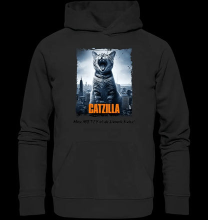 Catzilla • Katze • Unisex Premium Hoodie XS-5XL aus Bio-Baumwolle für Damen & Herren • Exklusivdesign • personalisiert