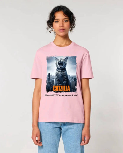 Catzilla • Katze • Unisex Premium T-Shirt XS-5XL aus Bio-Baumwolle für Damen & Herren • Exklusivdesign • personalisiert